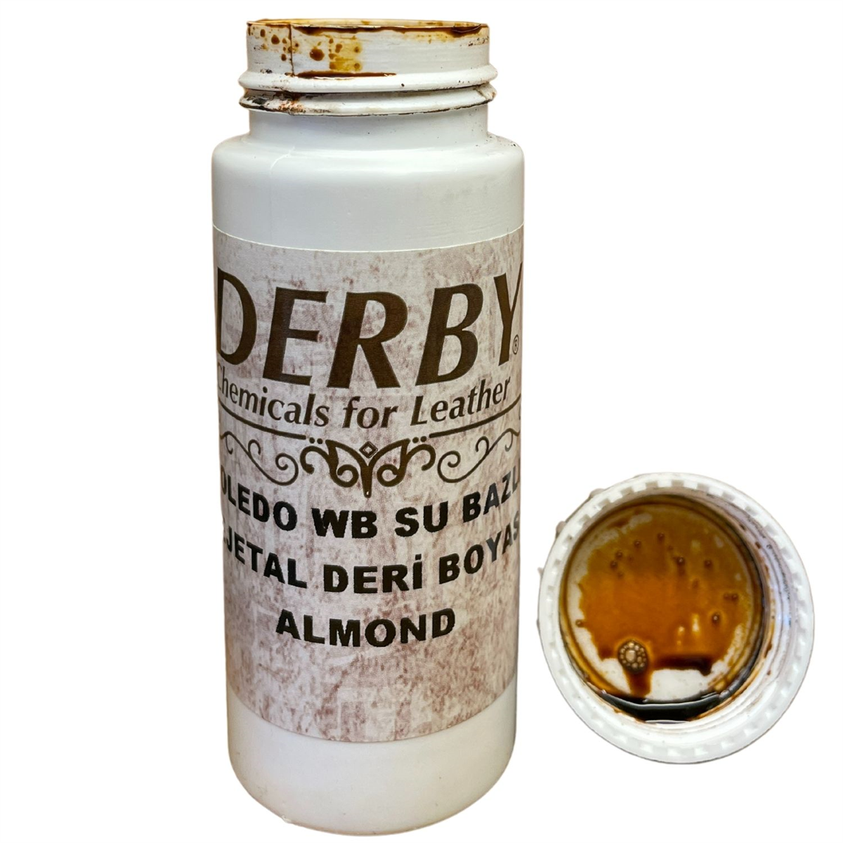Derby Doledo Vejetal Deri Boyası 100 ml Vaketa Deri Hobi Eskitme Boya, Su Bazlı 