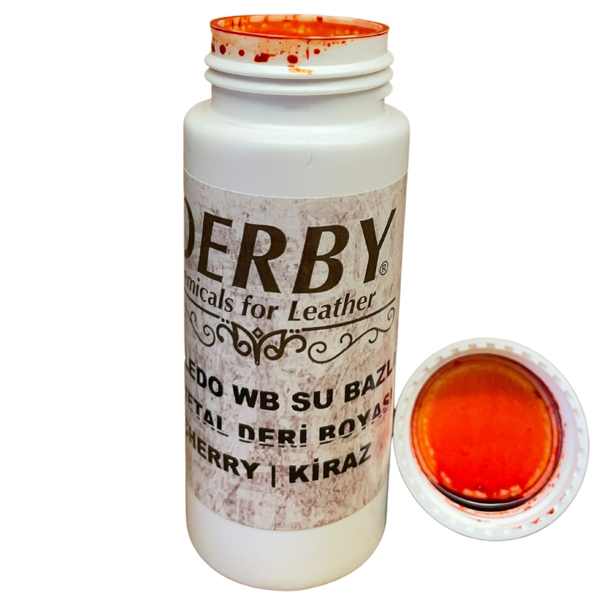 Derby Doledo Vejetal Deri Boyası 100 ml Vaketa Deri Hobi Eskitme Boya, Su Bazlı 