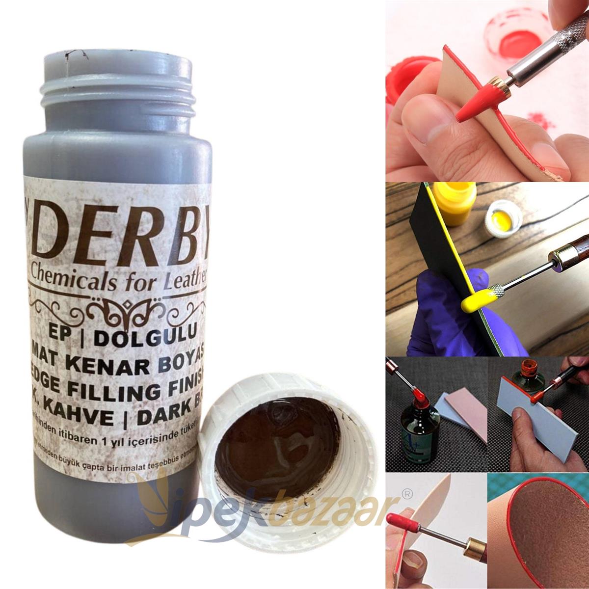 Derby Dolgulu Mat Deri Kenar Boyası 100 ml 