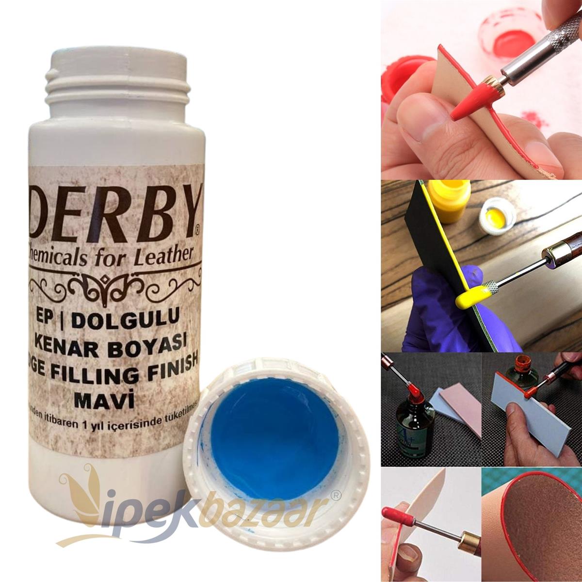 Derby Dolgulu Mat Deri Kenar Boyası 100 ml 