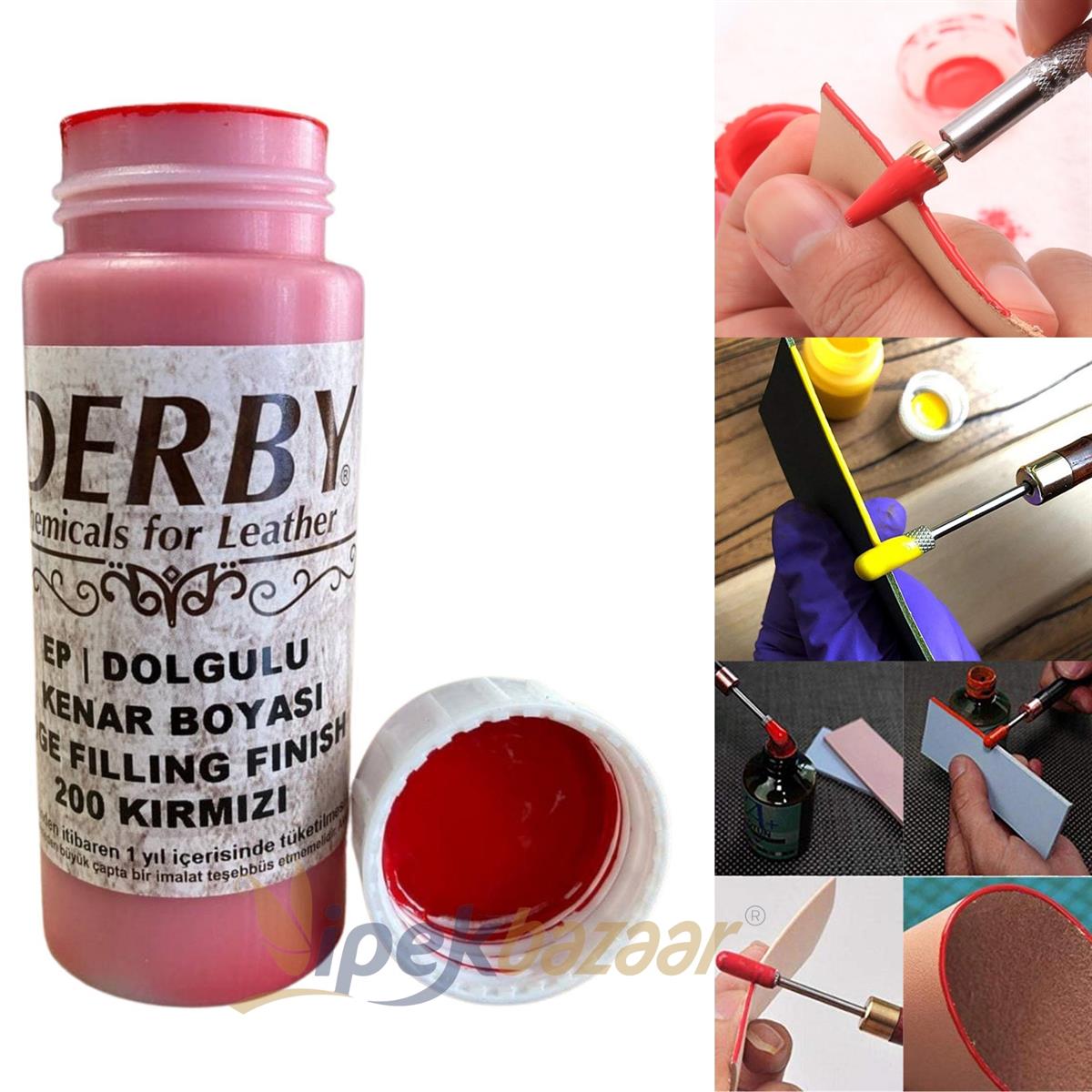Derby Dolgulu Mat Deri Kenar Boyası 100 ml 