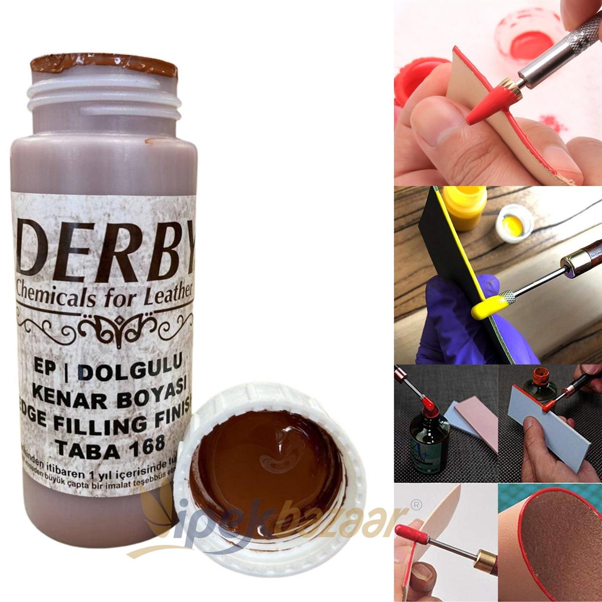 Derby Dolgulu Mat Deri Kenar Boyası 100 ml 