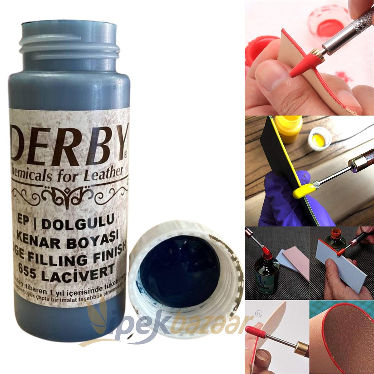 Derby Dolgulu Mat Deri Kenar Boyası 100 ml 