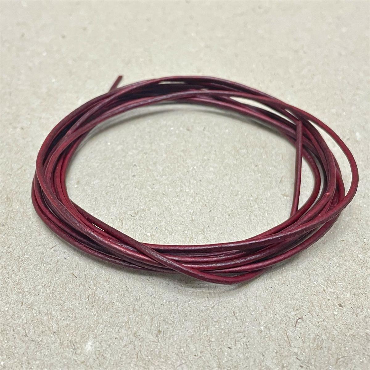 DIY Bileklik Deri İp, 1,5mm x 2 metre Hakiki Deri Bileklik Kolye Aksesuar İpi, Bracelet Leather Rope