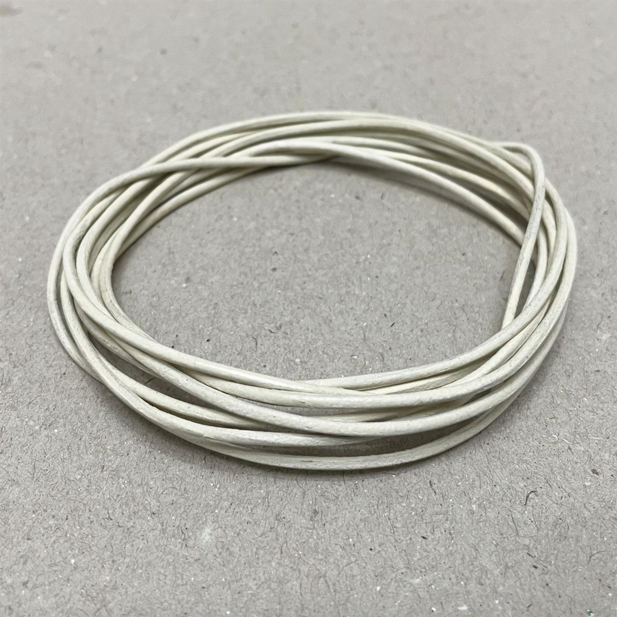 DIY Bileklik Deri İp, 1,5mm x 2 metre Hakiki Deri Bileklik Kolye Aksesuar İpi, Bracelet Leather Rope
