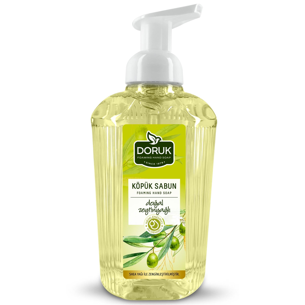 Doruk Doğal Zeytinyağlı Kokulu Köpük Sabun 650 ML Köpük Sıvı Sabun Shea Yağı Katkılı Sıvı El Sabunu