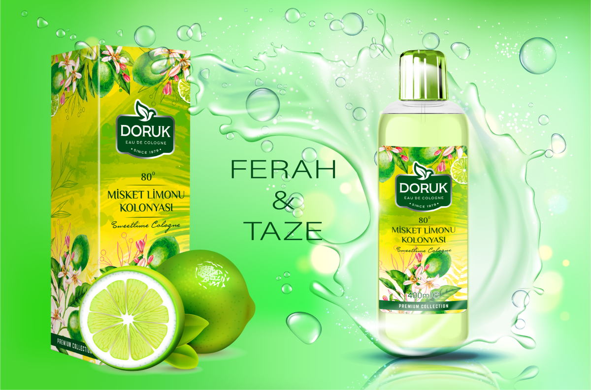 Doruk Misket Limon Kolonyası 80° 400 ml