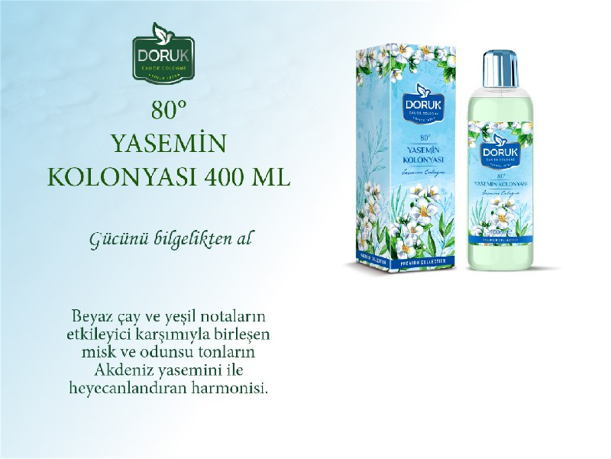 Doruk Yasemin Kolonyası 80° 400 ml