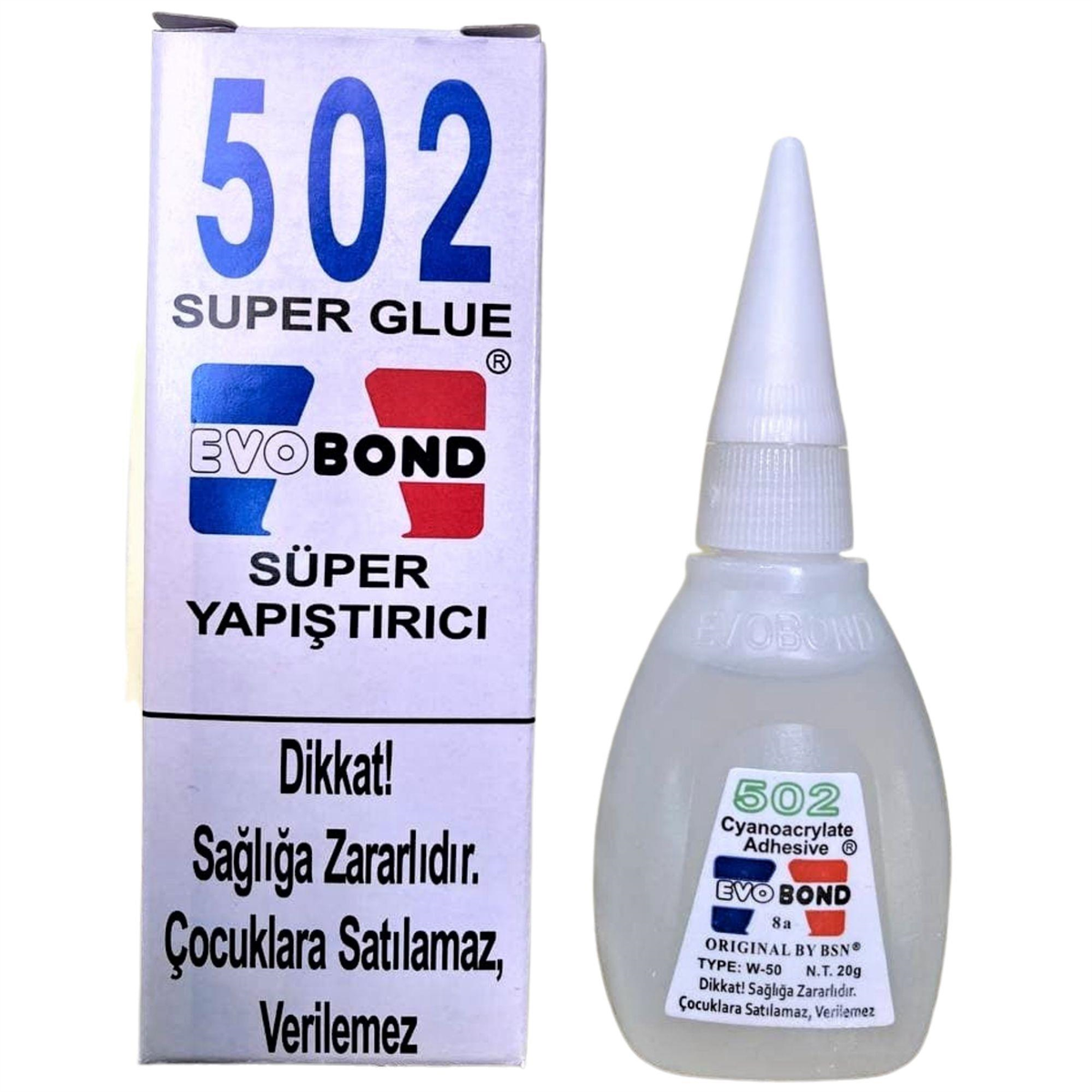Evobond 502 Süper Hızlı Japon Yapıştırıcı 20 Gr