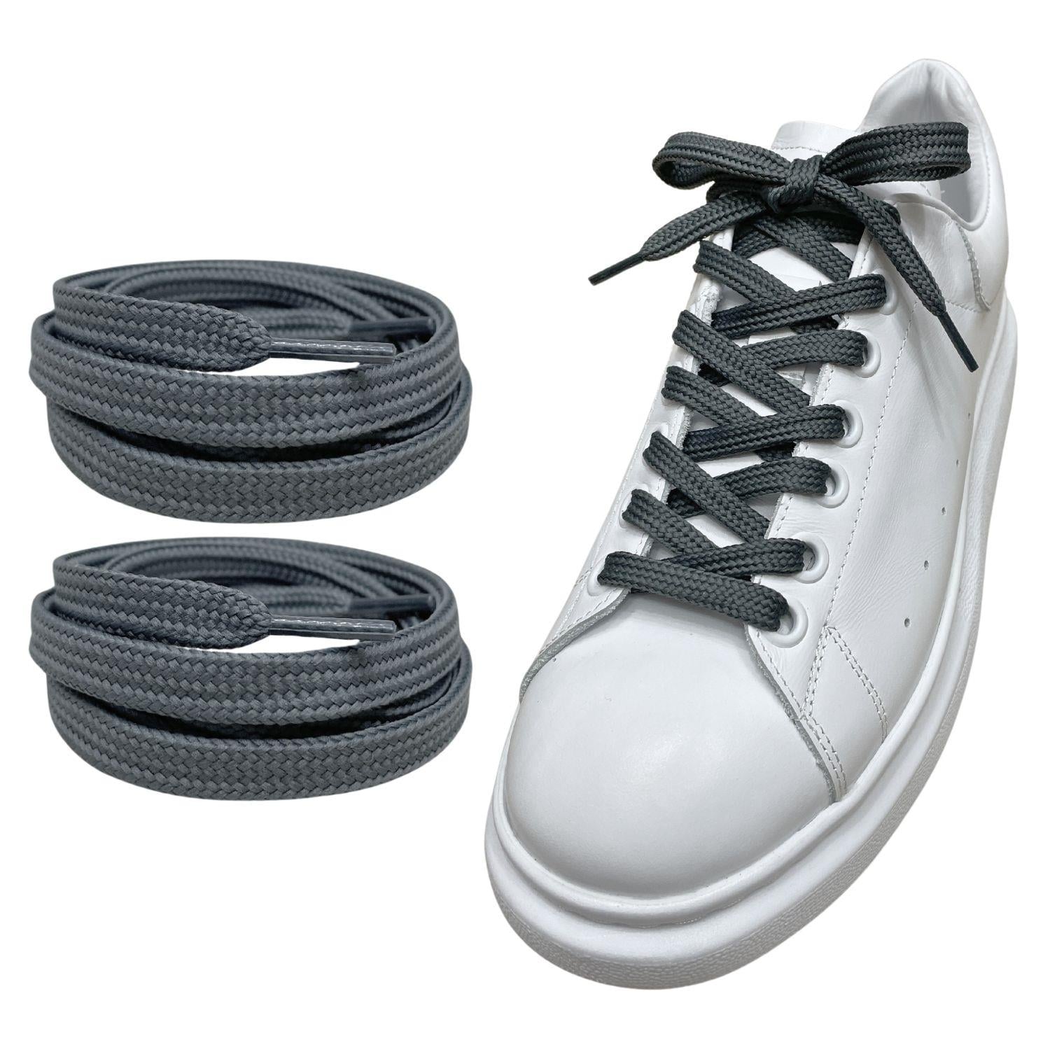 Exclusice 120 Cm Yassı Spor Ayakkabı Bağcığı, Çift Katmanlı Örgülü Sneakers Nike Bağcık, 1 Çift