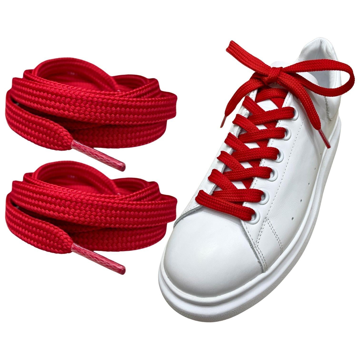 Exclusice 120 Cm Yassı Spor Ayakkabı Bağcığı, Çift Katmanlı Örgülü Sneakers Nike Bağcık, 1 Çift