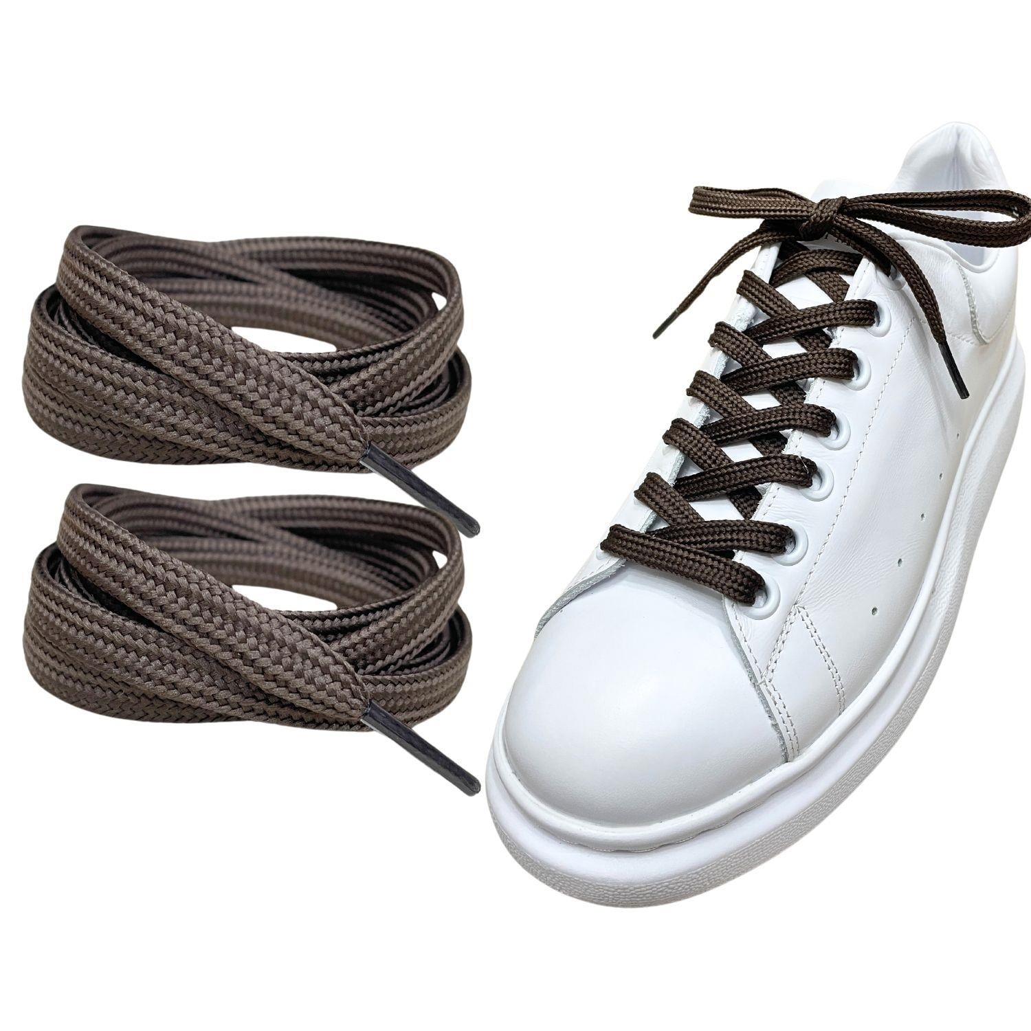 Exclusice 120 Cm Yassı Spor Ayakkabı Bağcığı, Çift Katmanlı Örgülü Sneakers Nike Bağcık, 1 Çift