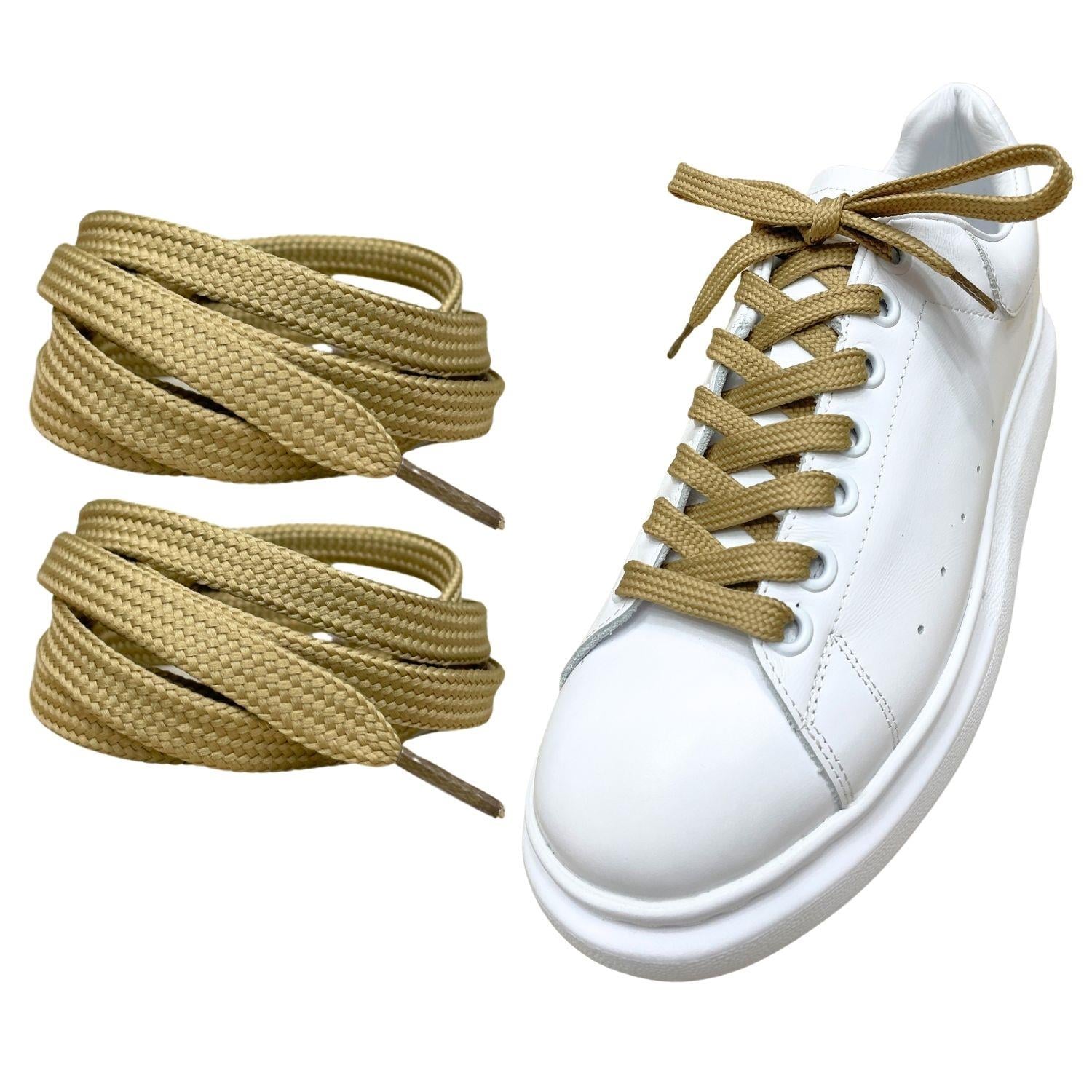 Exclusice 120 Cm Yassı Spor Ayakkabı Bağcığı, Çift Katmanlı Örgülü Sneakers Nike Bağcık, 1 Çift