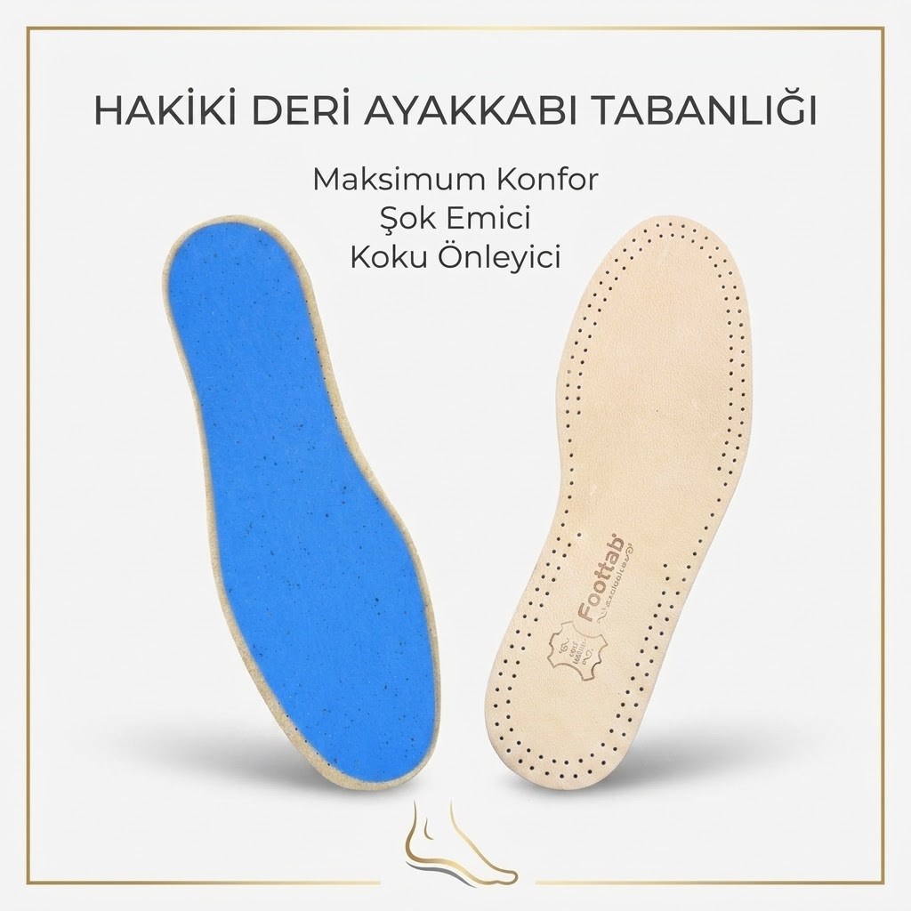 Exclusive Hakiki Deri Ayakkabı İç Tabanlığı