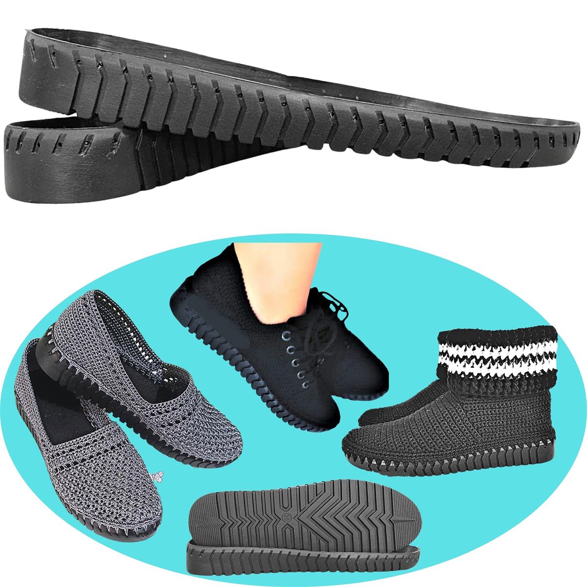 Foottab Örgü Ayakkabı Tabanı 104 Siyah