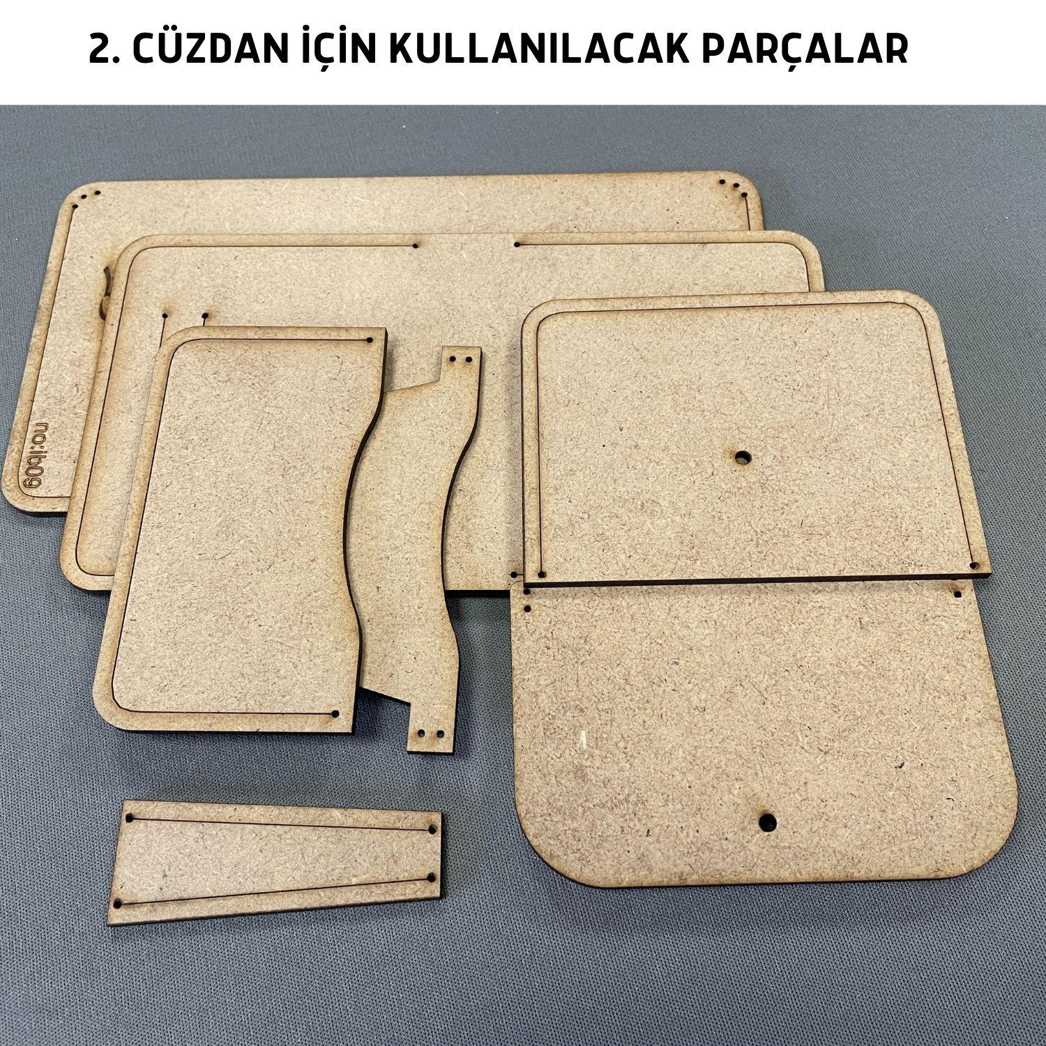 İb09 1 Kalıp 3 Farklı Cüzdan Yapım Kalıbı, 8 Parça Kalıp, ib09