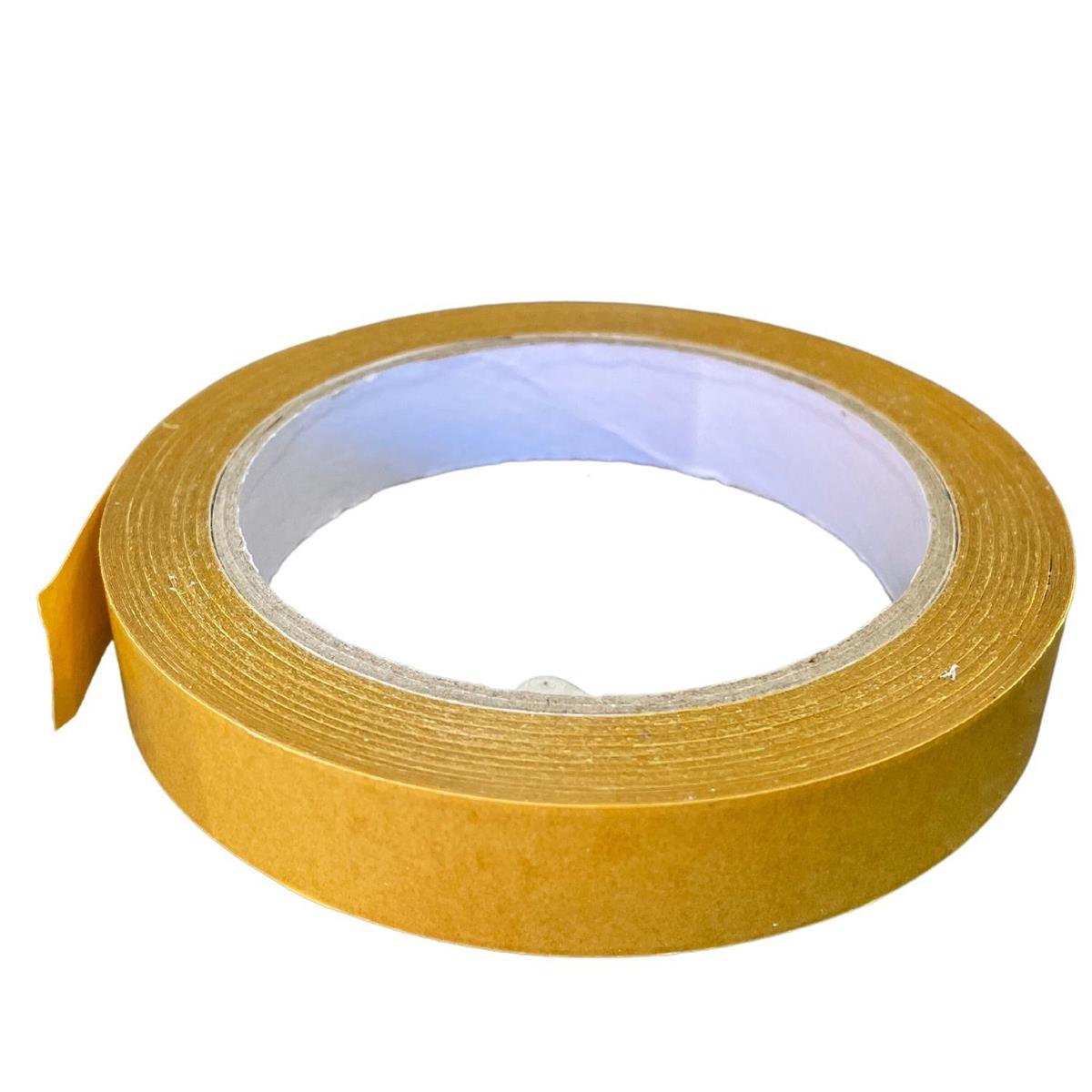 Lacco351 Çift Taraflı Bant, 15 mm-25 Metre, İnce - Şeffaf, Deri Hobi Uğraşı için 