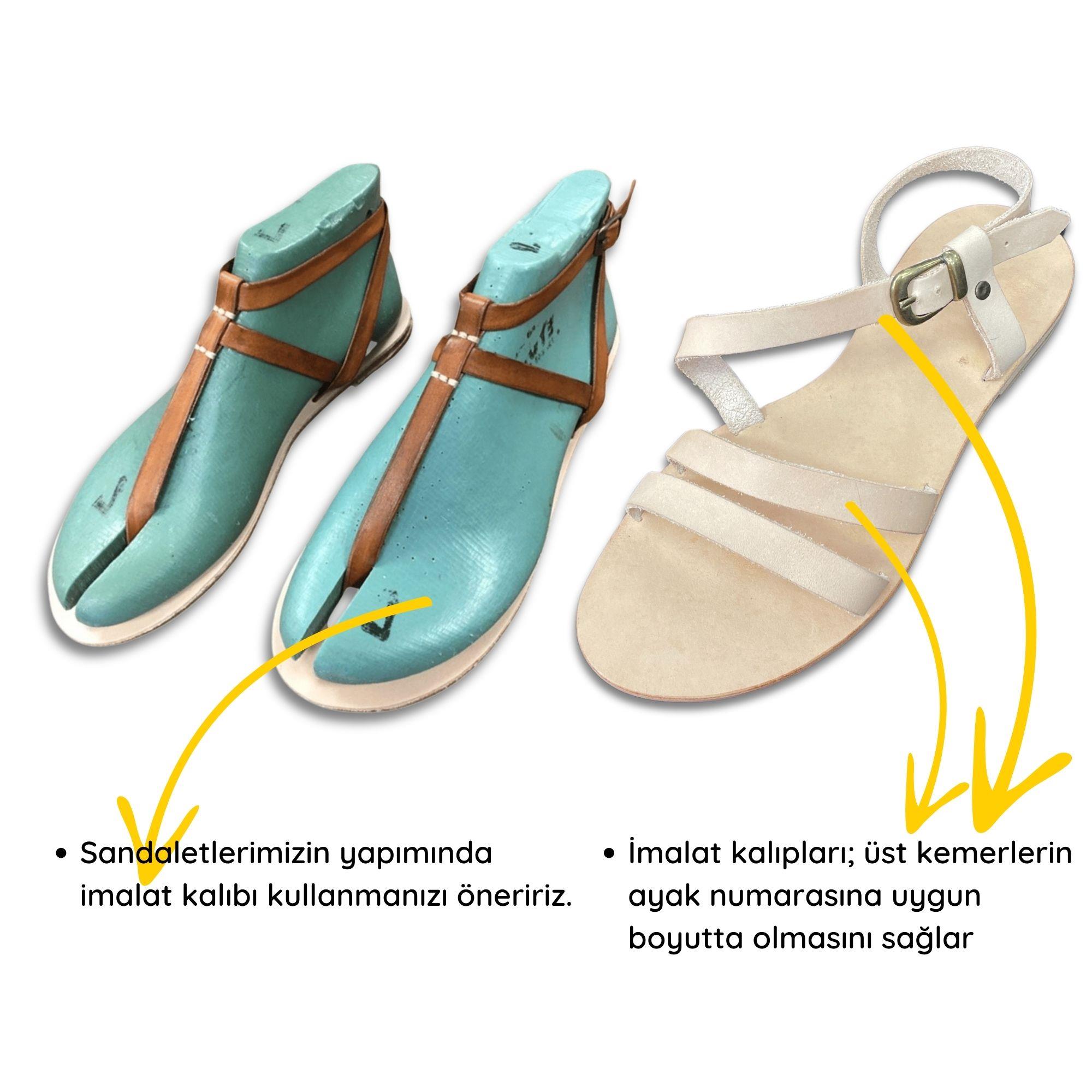 Hakiki Deri Bodrum Sandaleti Yapım Seti, Model-03