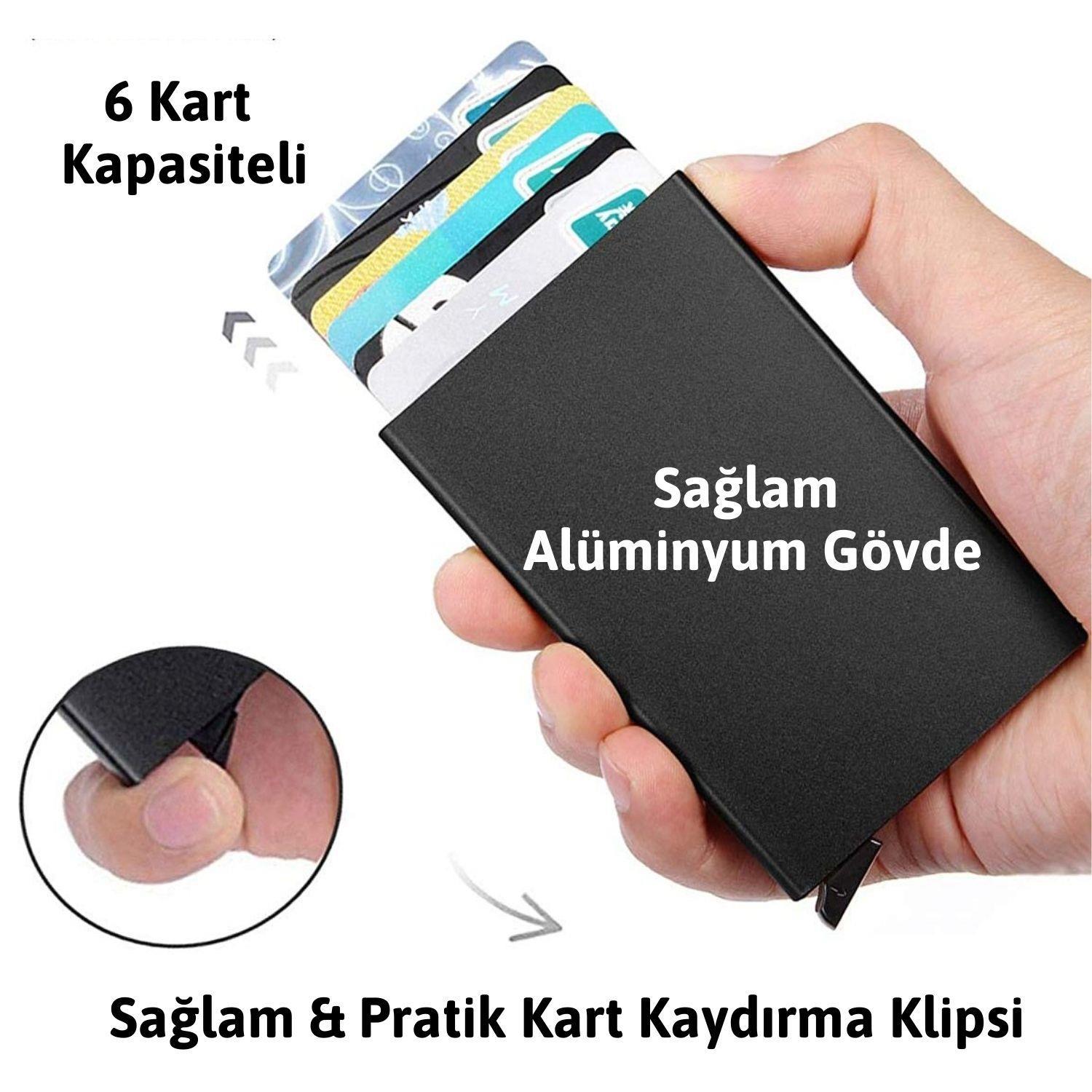 Mekanizmalı Pratik Metal Kartlık, Deri Hobi Kartlık Yapımına Uygun Kit