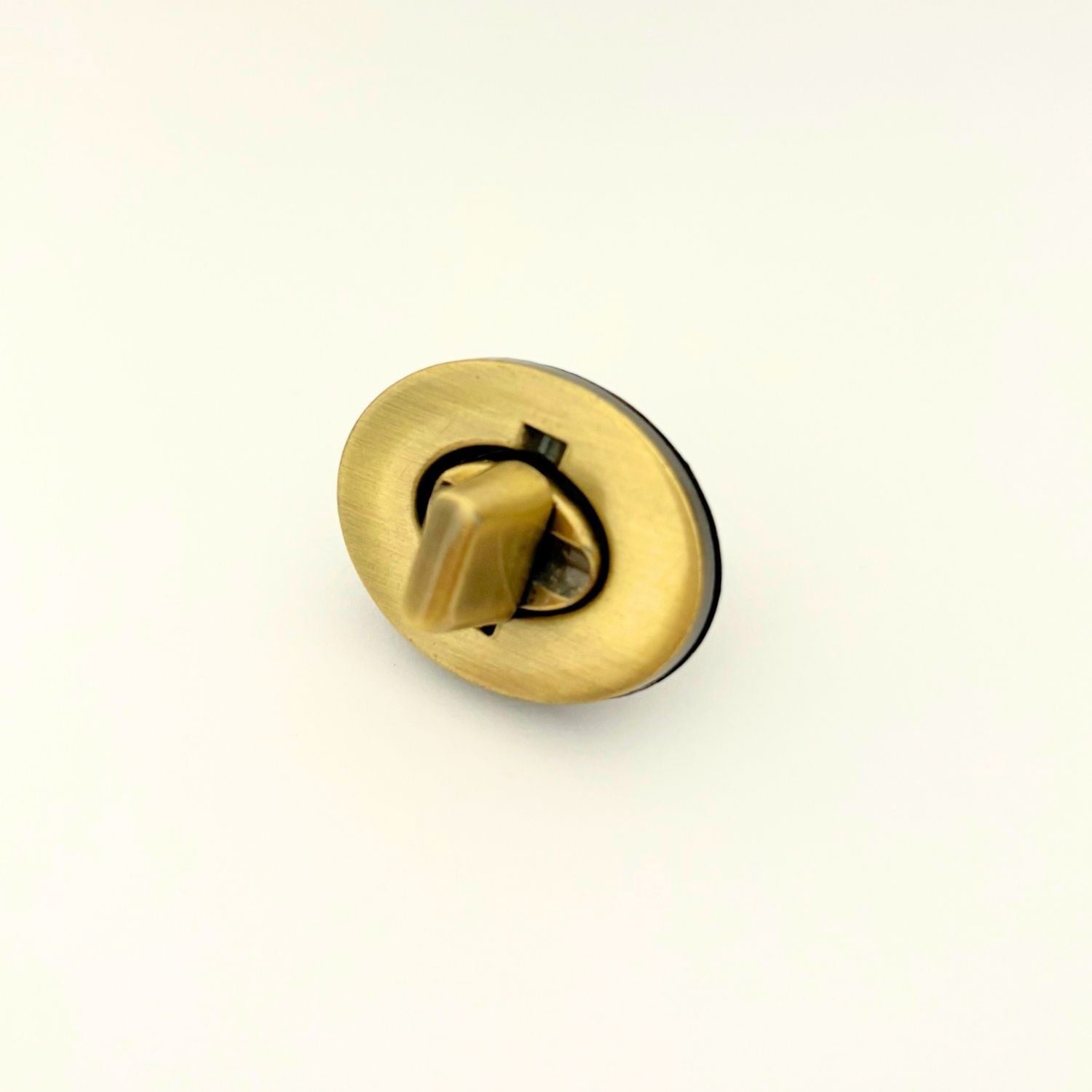 Oval Antik Metal Çanta Kilidi 26x35mm, Çanta Aksesuarı 1 Adet
