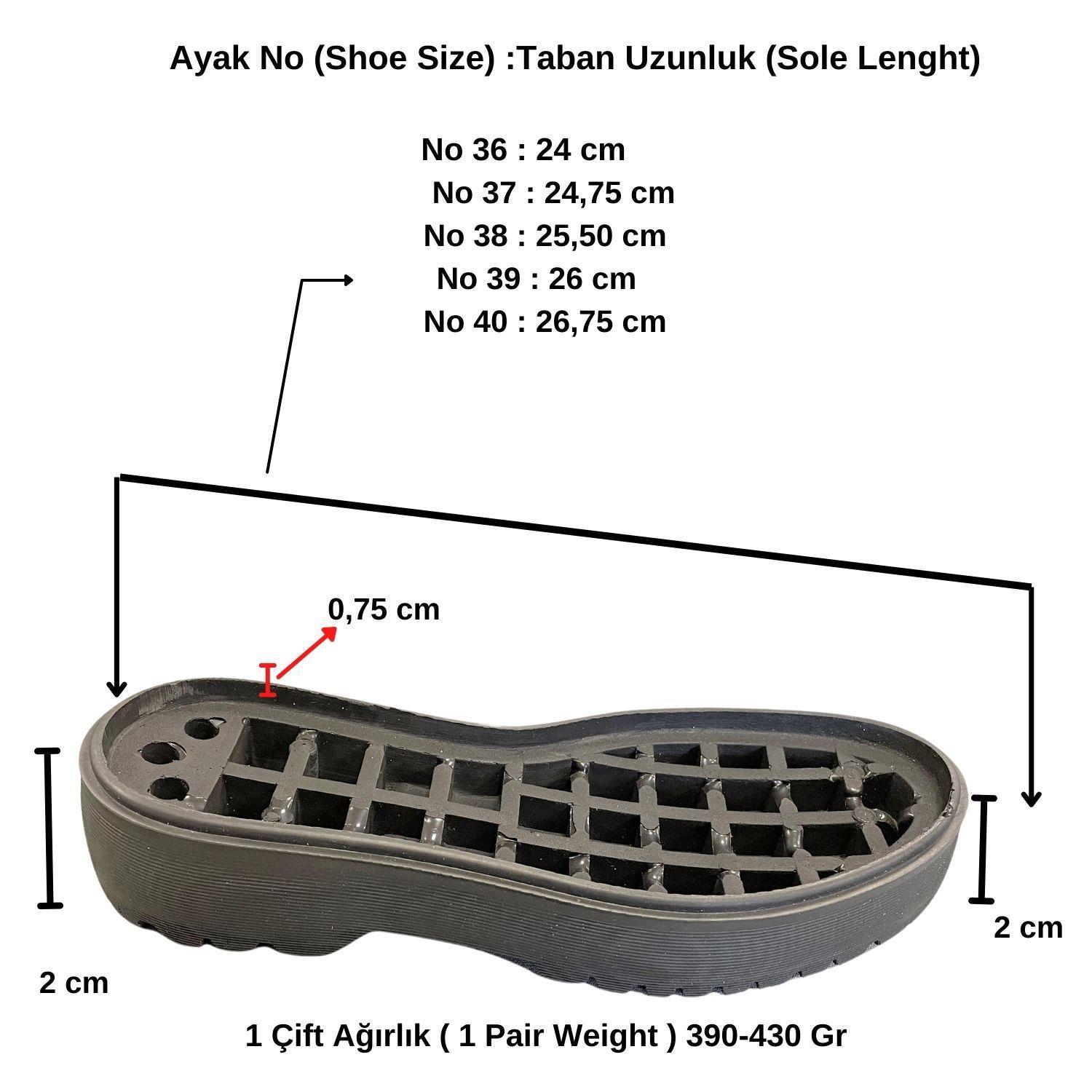 T207 Örgü Ayakkabı Tabanı, Hobi Örgü Taban