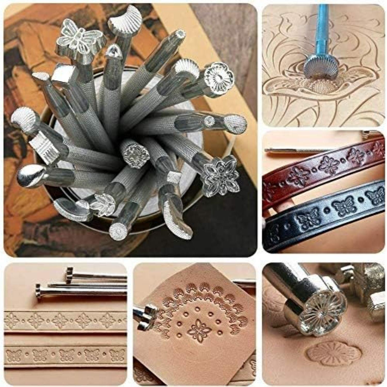 UNCR-05 Craft, Şekilli Deri Baskı Stamp, Deri Hobi Craft Deri Damgalama El Aletleri