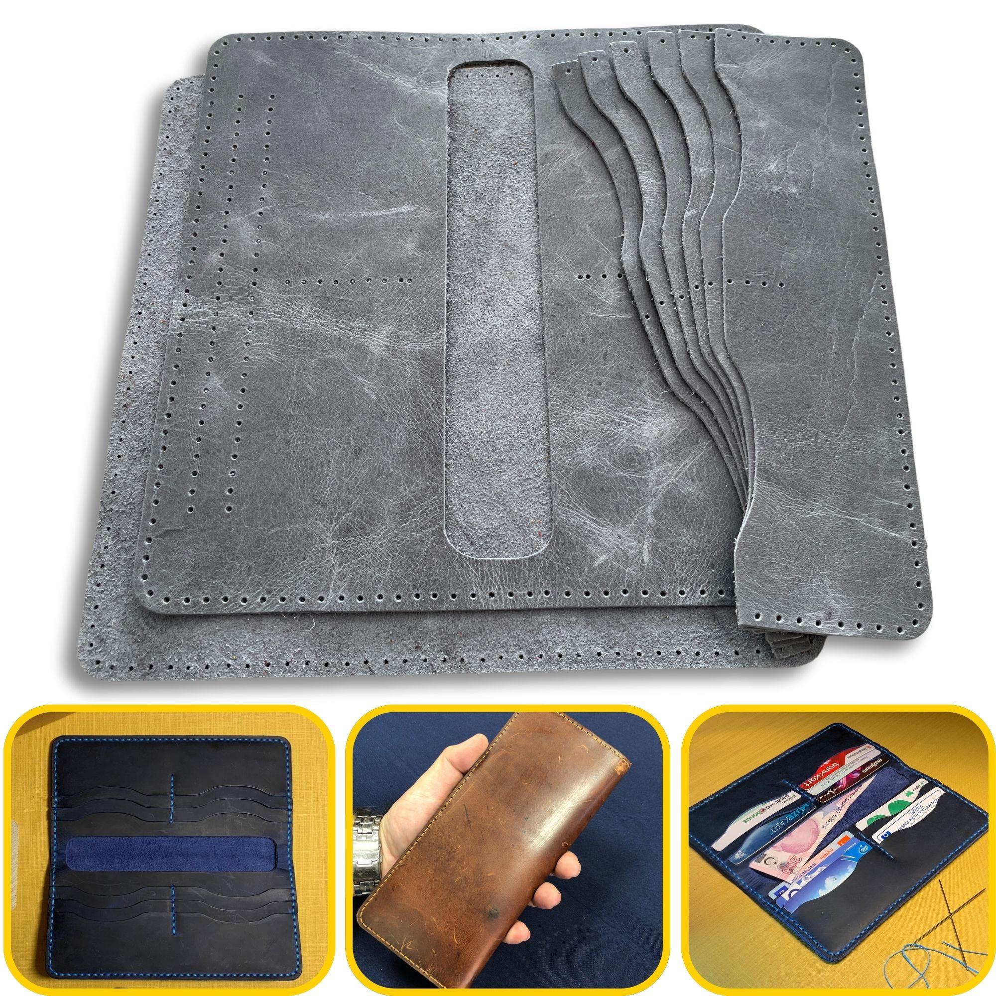 Üsküdar Telefon Kılıflı Hakiki Deri Cüzdan Kendin Yap Seti, Diy Parça Deri Hobi Kit