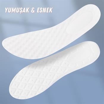 Beyaz Bez Ortopedik Spor Ayakkabı Tabanlığı, Rahat Konfor Tabanlık, Erkek, Kadın Spor Tabanı