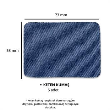  Deri Kenar Parlatma Zımpara ve Keten Kumaş, 53x73 mm, 10 Adet