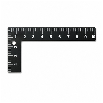 10 cm L Gönye Cetvel Çelik, Hassas Ölçü ve 90° Açı Cetveli, Deri Hobi, Ahşap ve Modelcilik