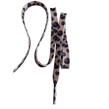 120 cm Leopar Desenli Yassı Ayakkabı Bağcığı, Günlük Sneaker Spor Ayakkabı İçin Desenli Bağcık
