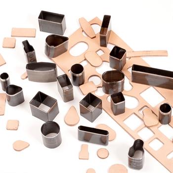 24-Piece Leathercraft Punch Blade Set – Various Shapes and Sizes for Leather Design