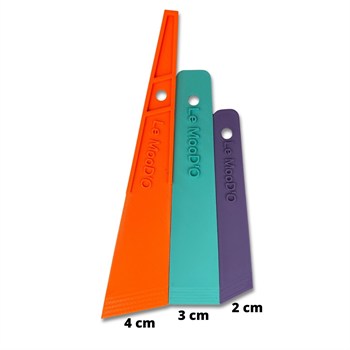 3lü Yapıştırıcı Sürme Spatulası, Deri Hobi El Aleti