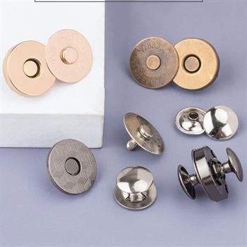 5 Adet Perçinli Çanta Mıknatısı, 18mm