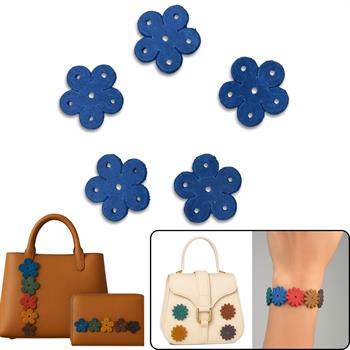 5 Adet Puantiye Deri Süs Aksesuar, Deri Hobi Çanta Cüzdan Bileklik Detay Deri Parçası, 22 mm