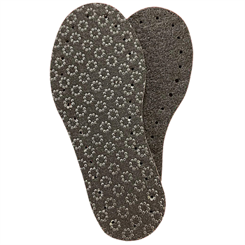 6 Çift Siyah Keçe KaydırmazDelikli Hobi Örgü Panduf Patik Tabanı