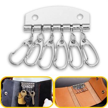 6 Papağan Kancalı Metal Anahtarlık Tokası, Diy Kendin Yap Anahtarlık Aksesuarı, 1 Adet