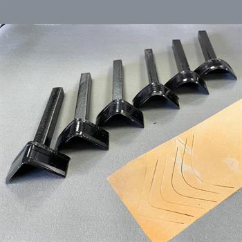 6lı Deri Hobi Köşe Ovalleme Seti