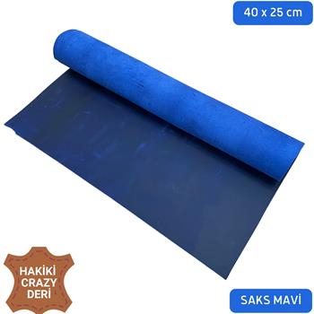 A+ Crazy Parça Deri 40*25 cm, Deri Hobi İçin Crazy Deri Hakiki Deri Parçası