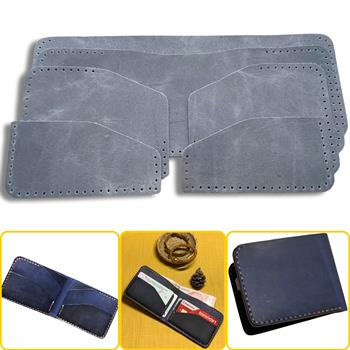 Ahlat Yatay Hakiki Deri Cüzdan Kendin Yap Seti, Diy Parça Deri Hobi Kit