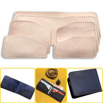 Ahlat Yatay Hakiki Deri Cüzdan Kendin Yap Seti, Diy Parça Deri Hobi Kit