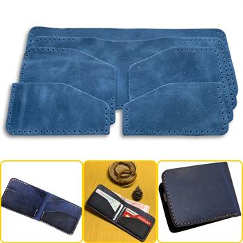 Ahlat Yatay Hakiki Deri Cüzdan Kendin Yap Seti, Diy Parça Deri Hobi Kit