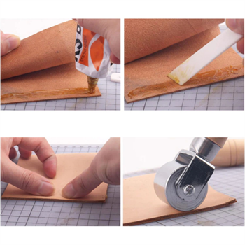 Ahşap Saplı, Metal Silindir Başlıklı Deri İşleme Tokmağı Roller