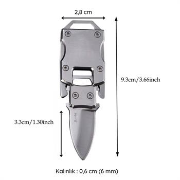 Anahtarlık / Paracord Bileklik İçinTransformers Bıçaklı Klips, Paslanmaz Çelik , 1 Adet
