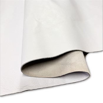 Beyaz Yumuşak Analin Deri 1.0-1.1mm, Deri Hobi Uğraşı İçin Hakiki Parça Deri 