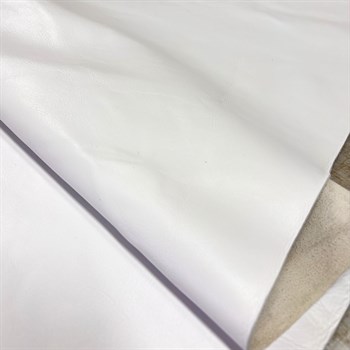 Beyaz Yumuşak Analin Deri 1.0-1.1mm, Deri Hobi Uğraşı İçin Hakiki Parça Deri 