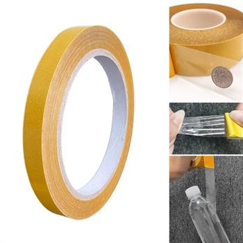 Çift Taraflı Şeffaf Bant, 10 mm-25 Metre, İnce - Şeffaf, Deri Hobi Uğraşı vs için, 1 Adet