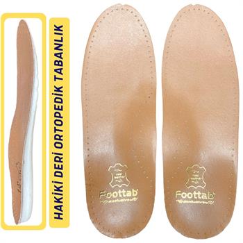 Comfort Deri Ayakkabı Tabanı, Ortopedik Ayakkabı Tabanlığı, Ark Takviyeli İçe Basma Tabanlık, Kahve