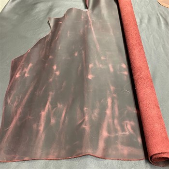 Crazy Deri Bordo-1.6 mm, Deri Hobi Uğraşı İçin Hakiki Parça Deri 