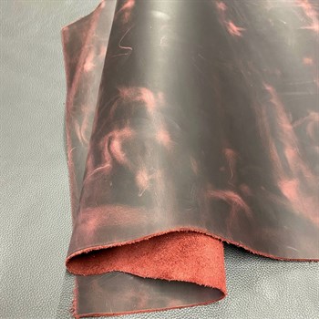 Crazy Deri Bordo-1.6 mm, Deri Hobi Uğraşı İçin Hakiki Parça Deri 